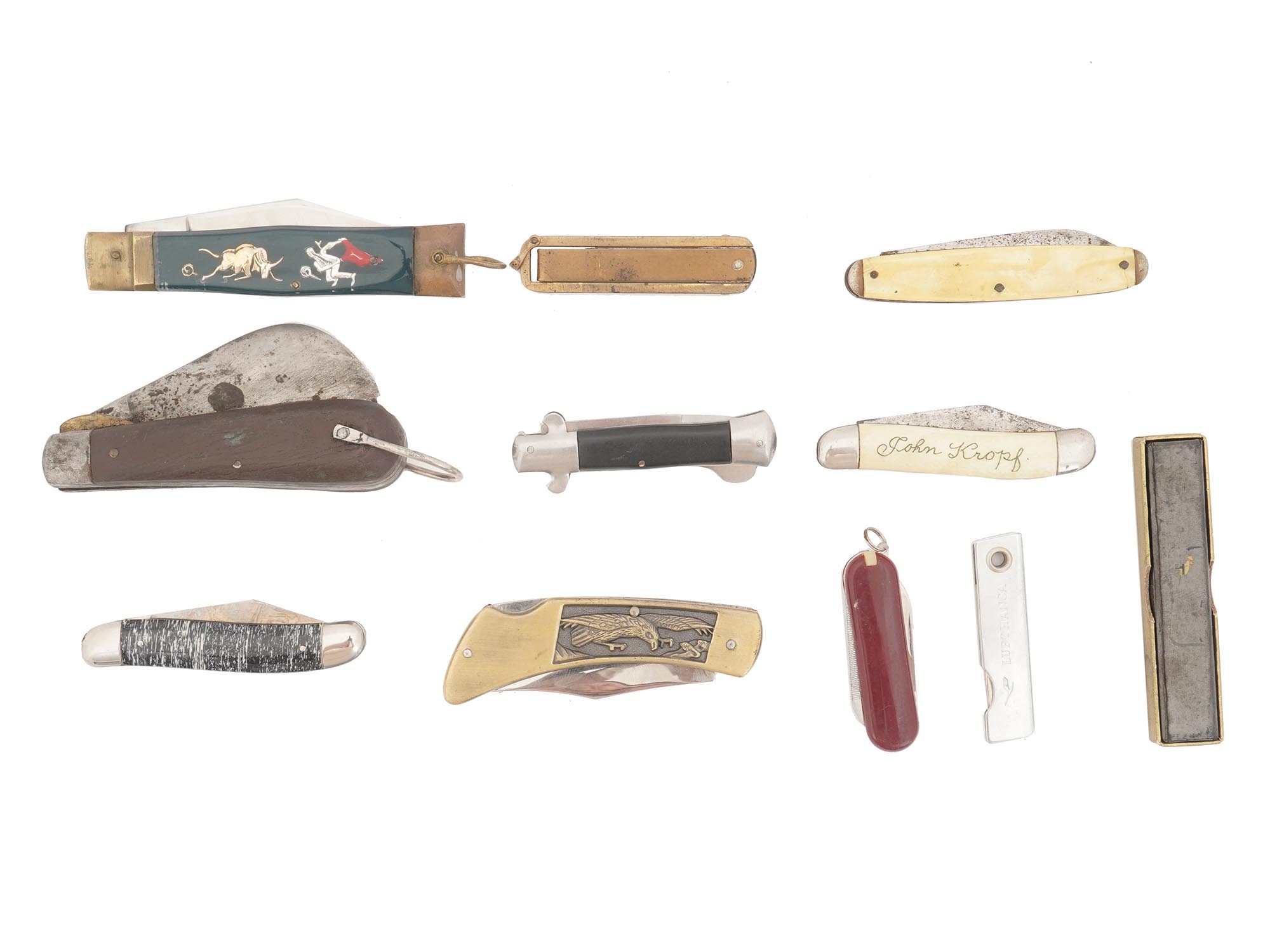 LARGE COLLECTION OF VINTAGE POCKET KNIVES PIC-1